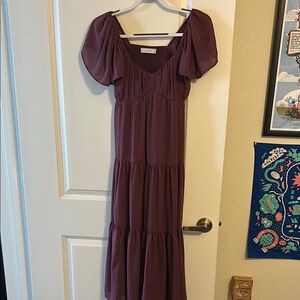 Elegant Purple Women's Dress